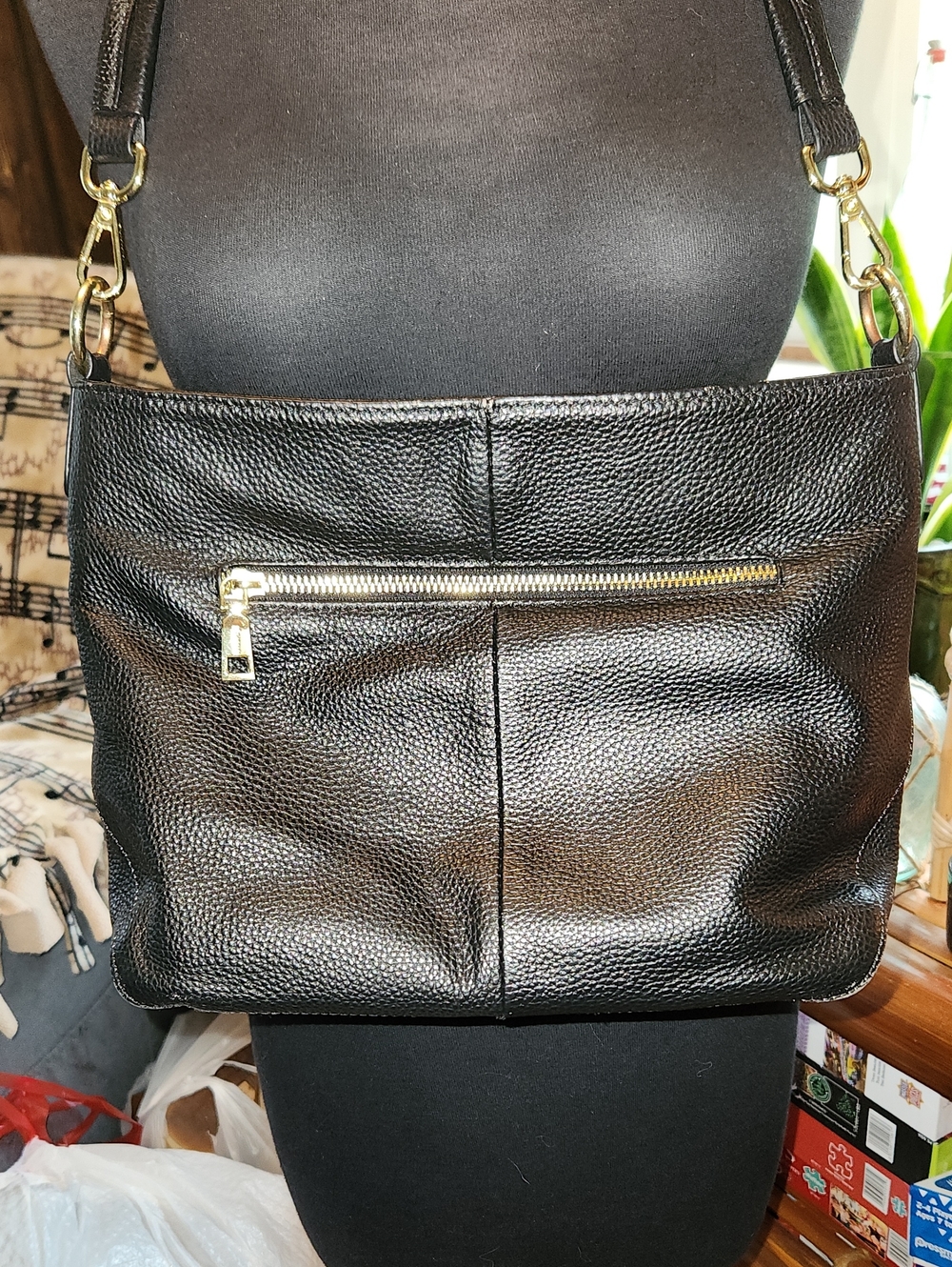 Pebble Leather Kattee Bag